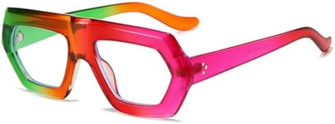 

Солнцезащитные очки неправильной квадратной формы для женщин, модные градиентные солнцезащитные очки UV400, ретро-очки для мужчин с прозрачными линзами MTZJH, Colorful Clear