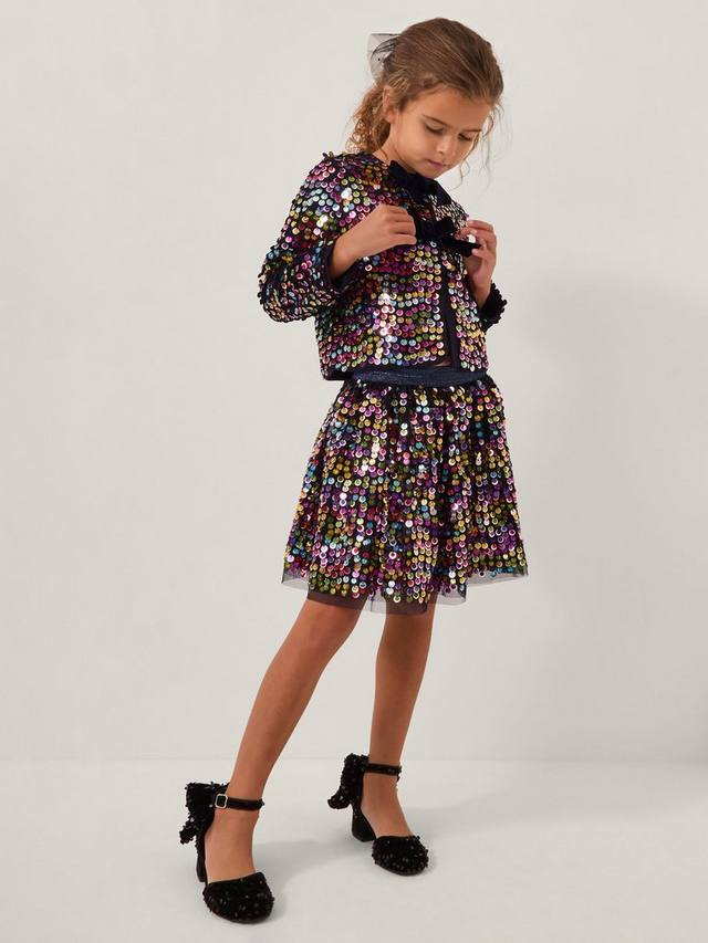 

Детский кардиган с радужным бантом Monsoon, Multi