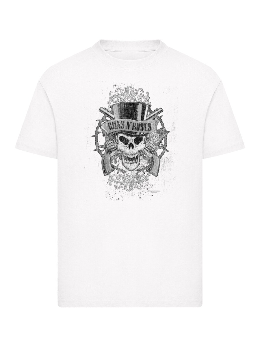

Рубашка F4NT4STIC GunsNRoses Skull and Pistols, белый