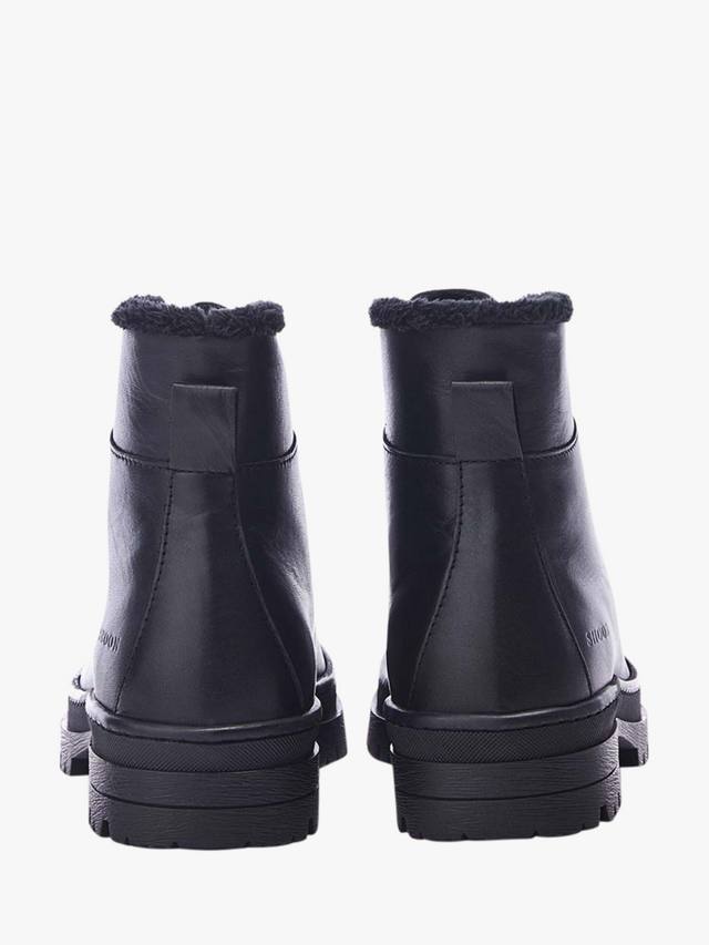 Кожаные ботинки onella на шнуровке с подкладкой из искусственного меха Moda in Pelle, черный — фото 3
