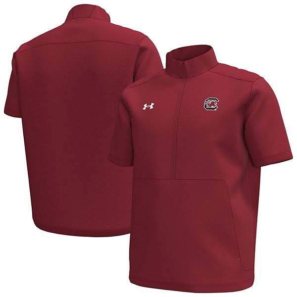 

Мужская футболка с коротким рукавом и молнией Garnet South Carolina Gamecocks Motivate Under Armour