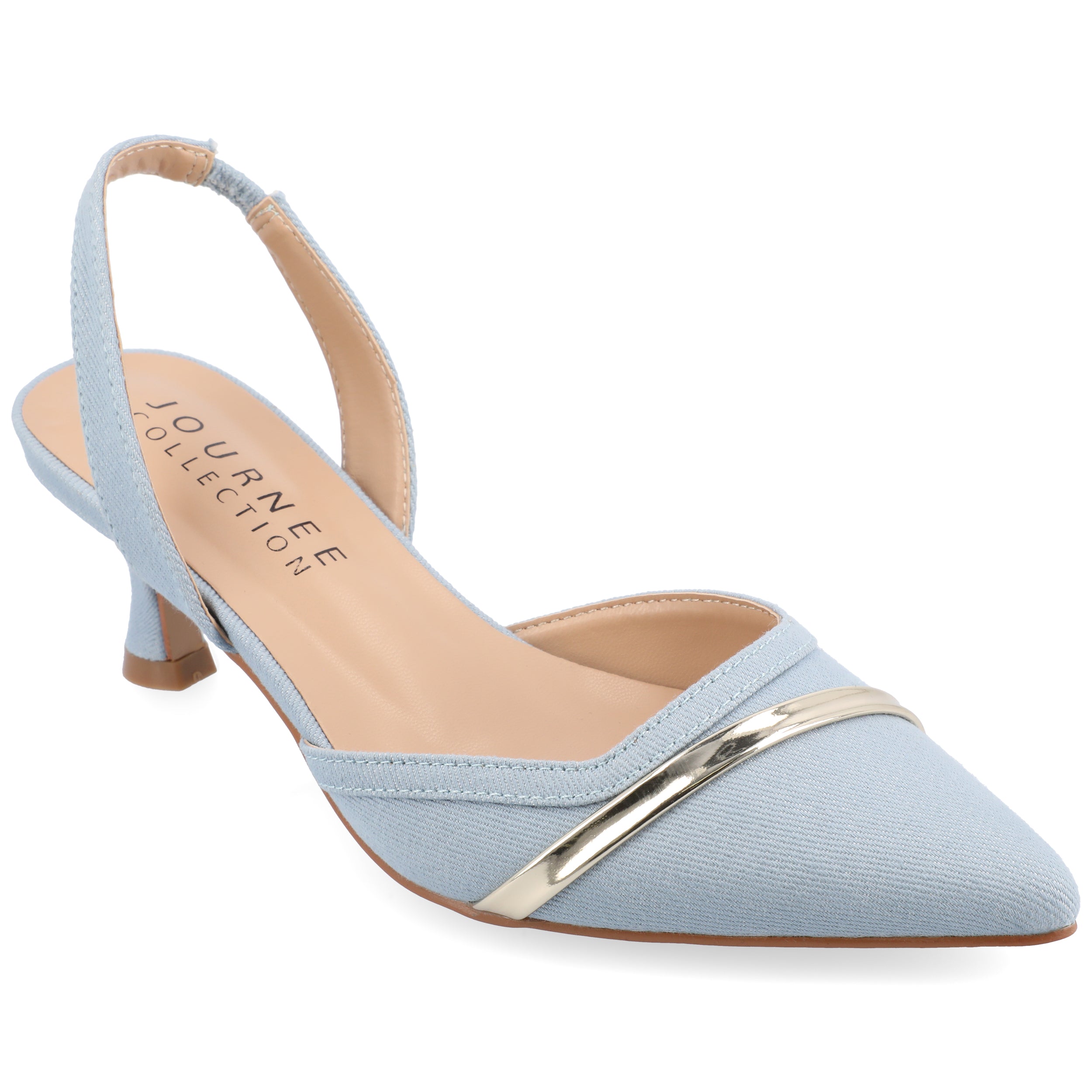 Женские туфли-лодочки Nellia Wide из коллекции Journee, цвет denim
