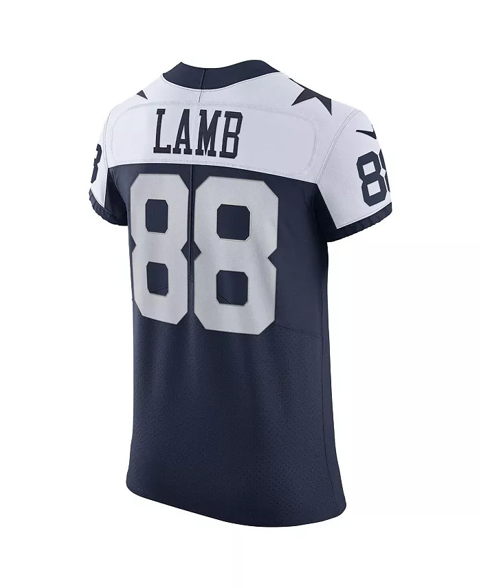 Мужская альтернативная элитная джерси Dallas Cowboys Vapor с именем CeeDee Lamb Nike, синий — фото 3