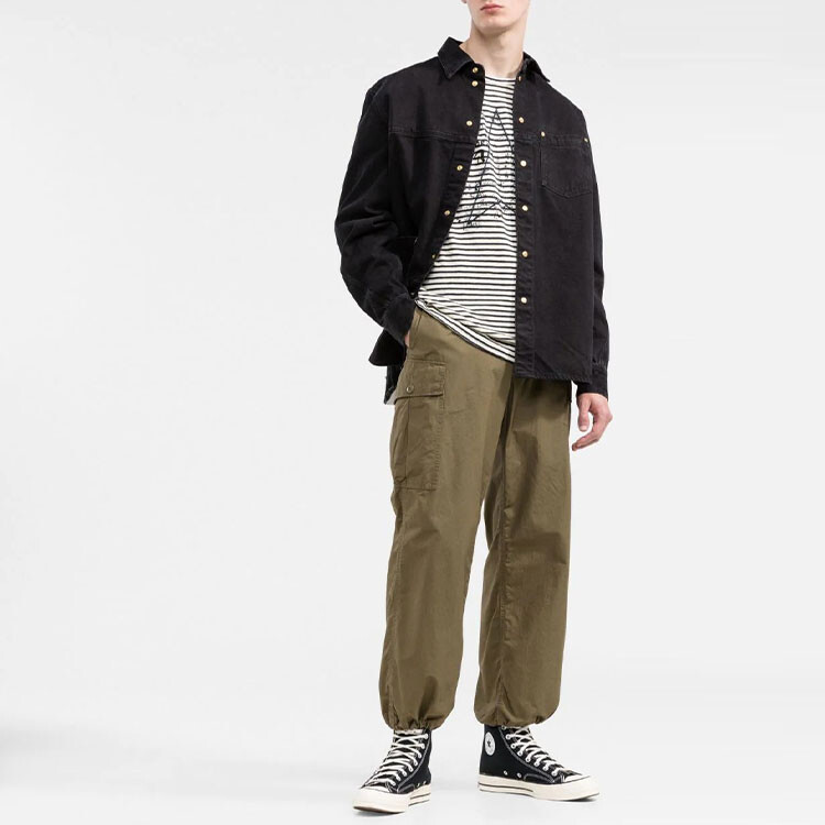 Футболка с принтом логотипа и полосками Golden Goose, бежевый