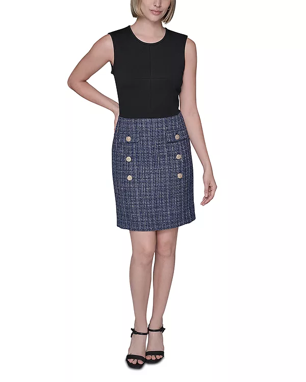 

Платье, выполненное в смешанной технике Karl Lagerfeld Paris, мультиколор