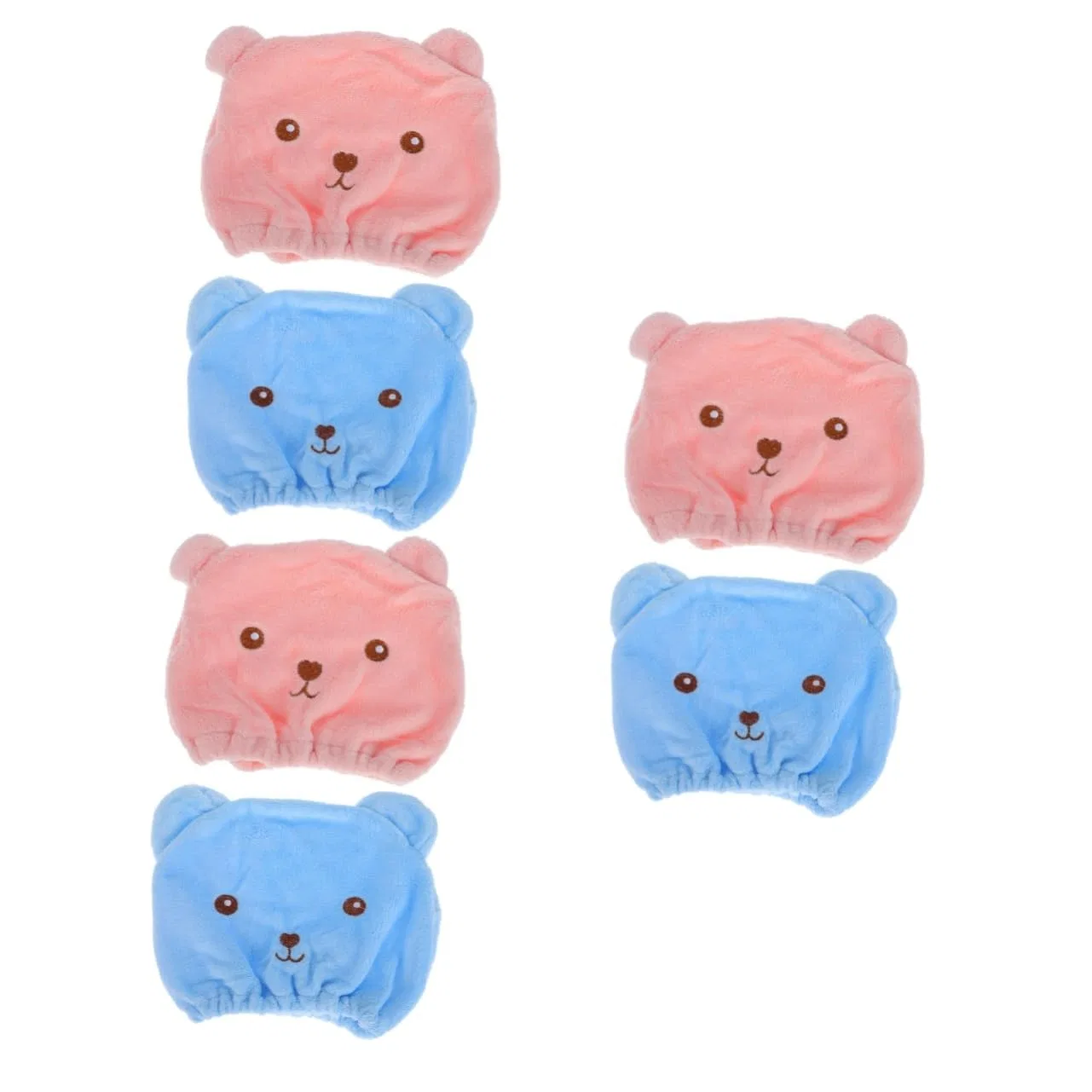 Шапочка для душа, 6 шт, Minkissy, ассорти