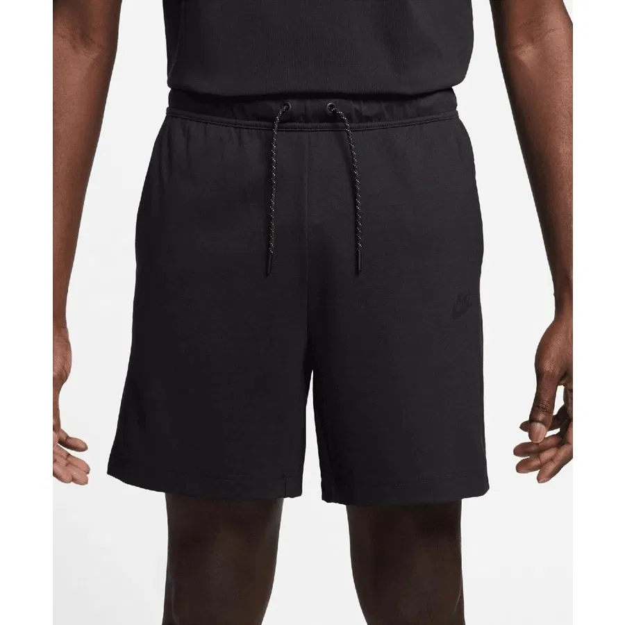 Шорты спортивные с принтом Nike Sportswear Tech Fleece Lightweight, Черный