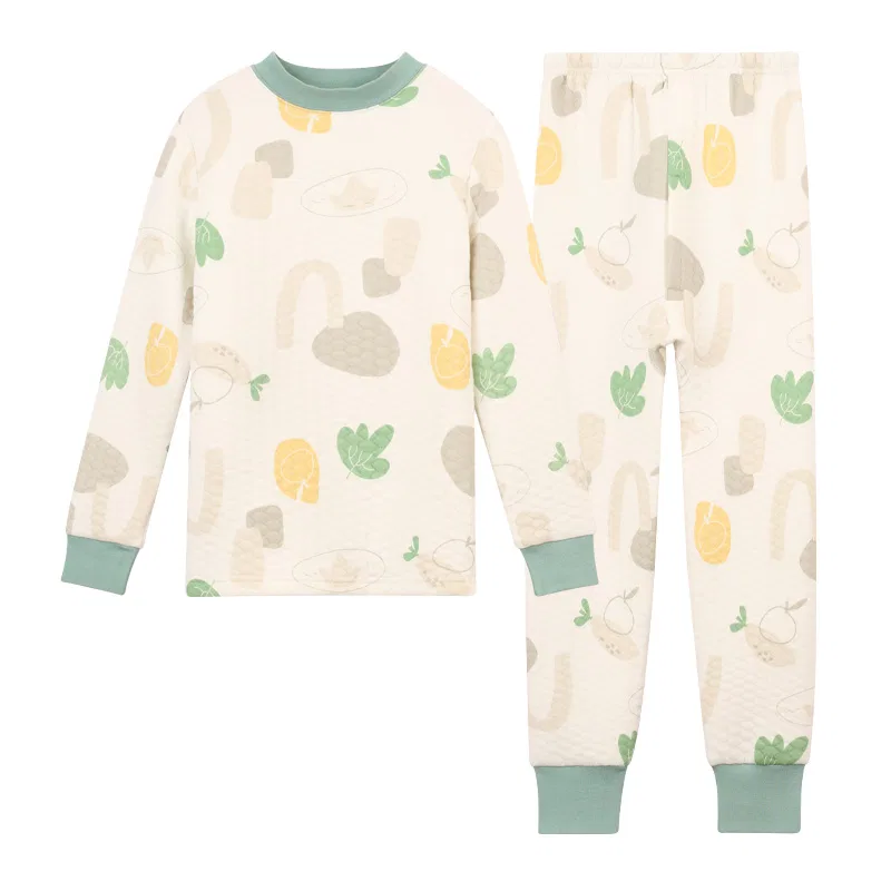 Детский комплект нижнего белья мягкий и легкий Red bean, Light Cloud White Canglang Green