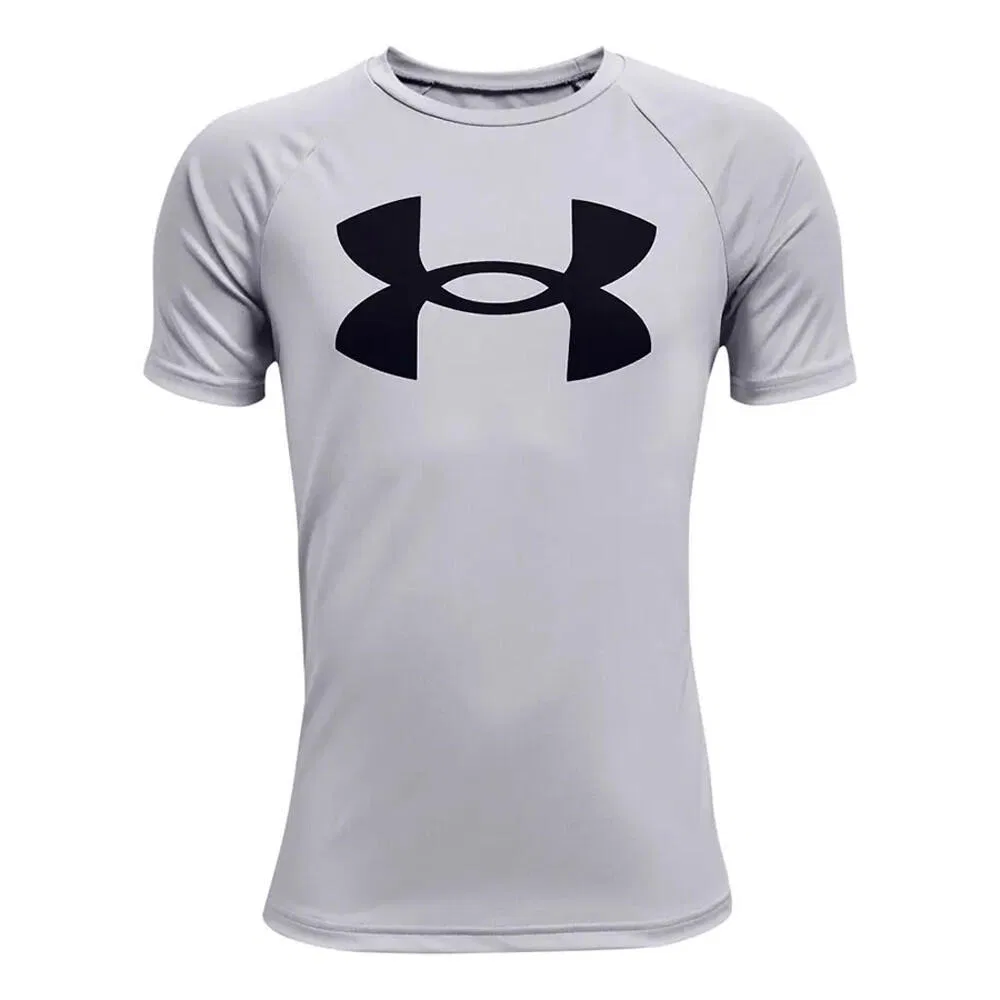 Детская футболка с коротким рукавом Big Logo Short Sleeve Under Armour, Grau Schwarz