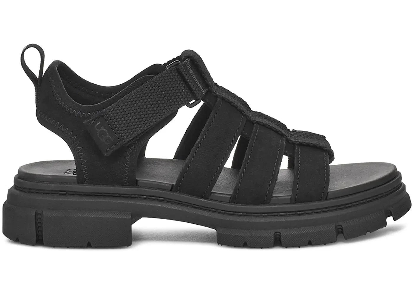 Детские сандалии с мультиремнями UGG Ashton Multistrap Sandal, Black