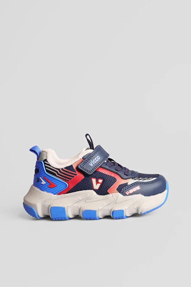 Детские ботинки для мальчиков на липучке Space fur Vicco, Navy Blue