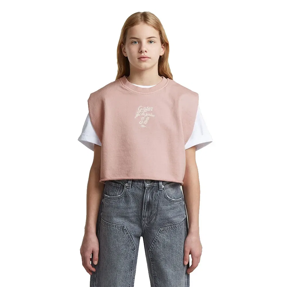 Свитшот Boxy Fit G-Star, розовый