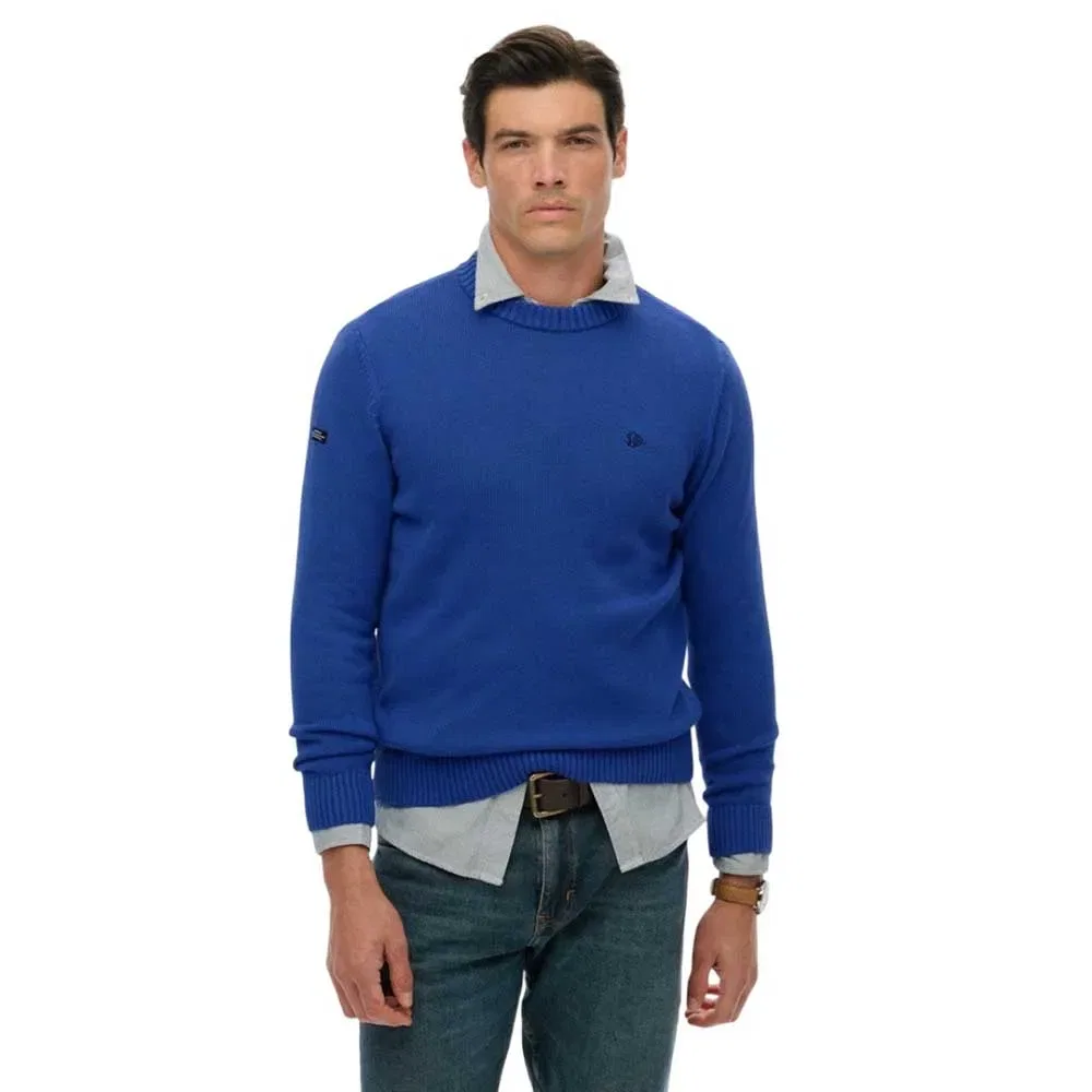 Свитер Preppy Cotton Superdry, синий
