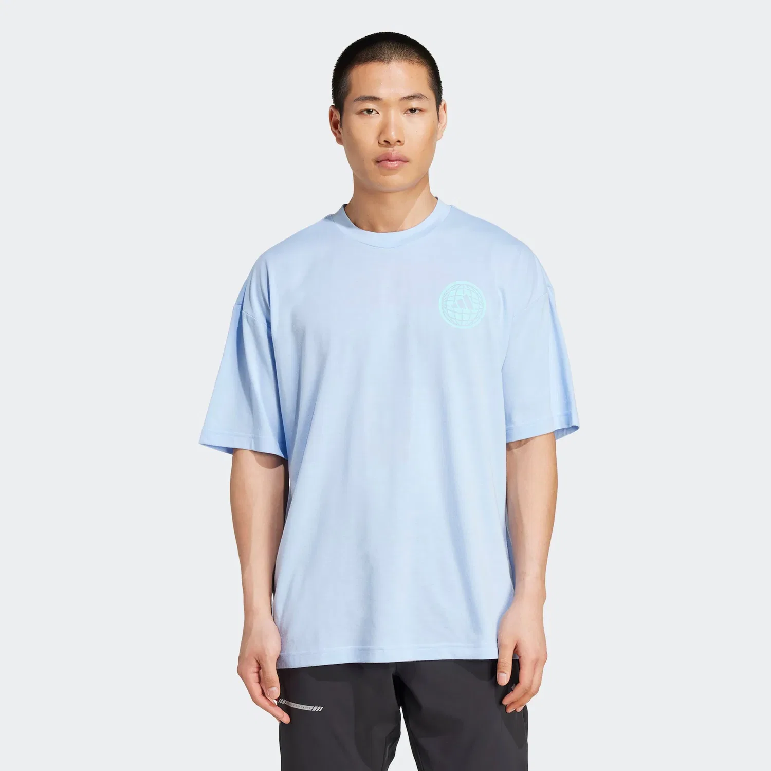 Мужская свободная футболка с CLIMACOOL Adidas Performance, Glow Blue