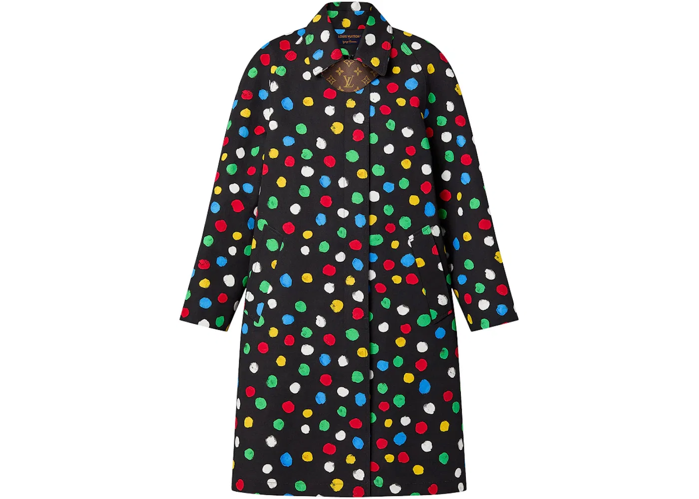 Женское пальто с принтом Painted Dots Louis Vuitton, Black