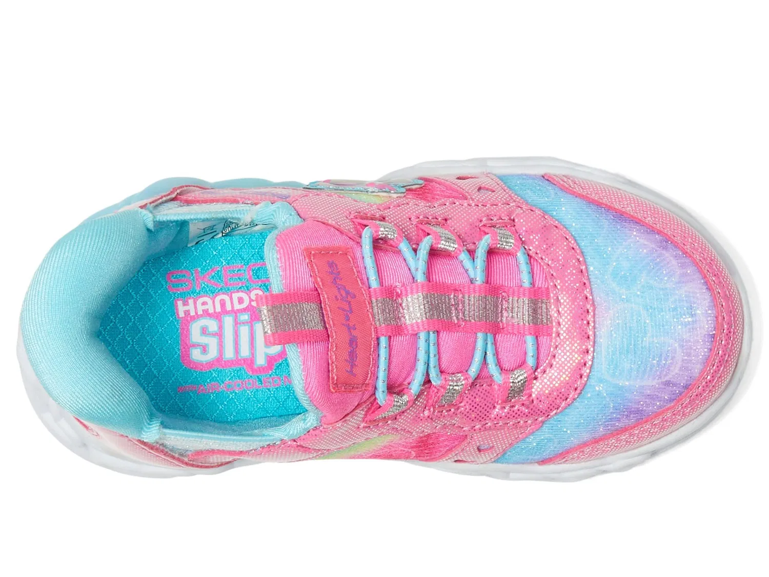 Детские кроссовки для девочек Rainbow Cruisers Skechers, Pink Multicolor — фото 3