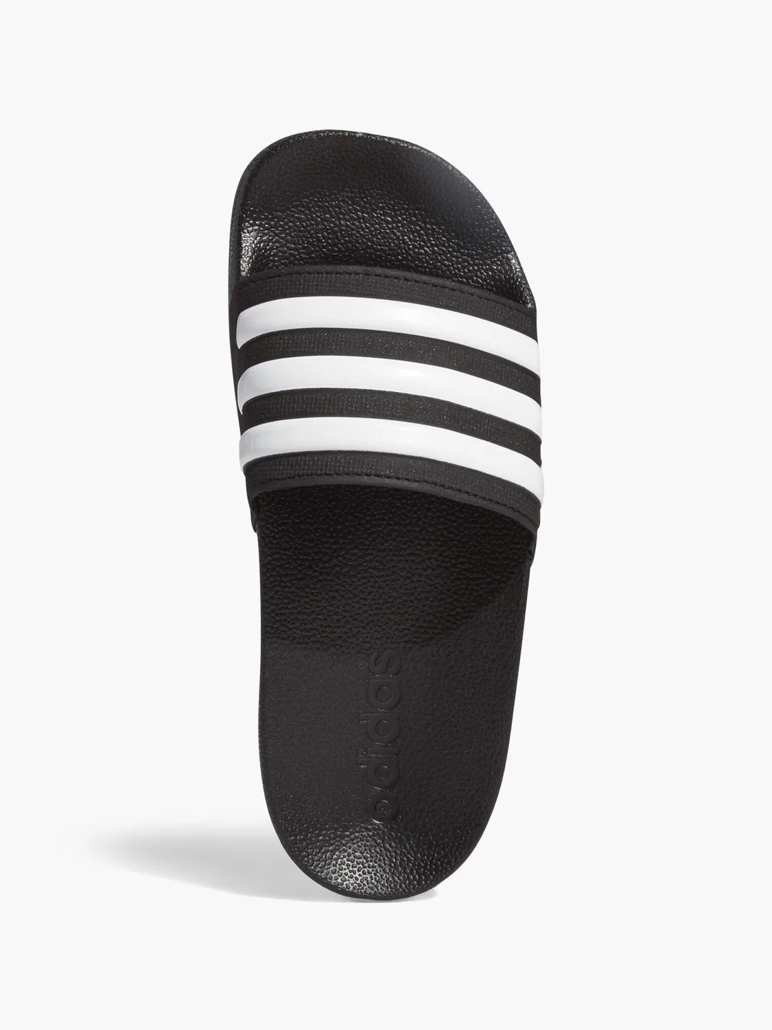 Детские шлепанцы с полосками Adidas Adilette, черный
