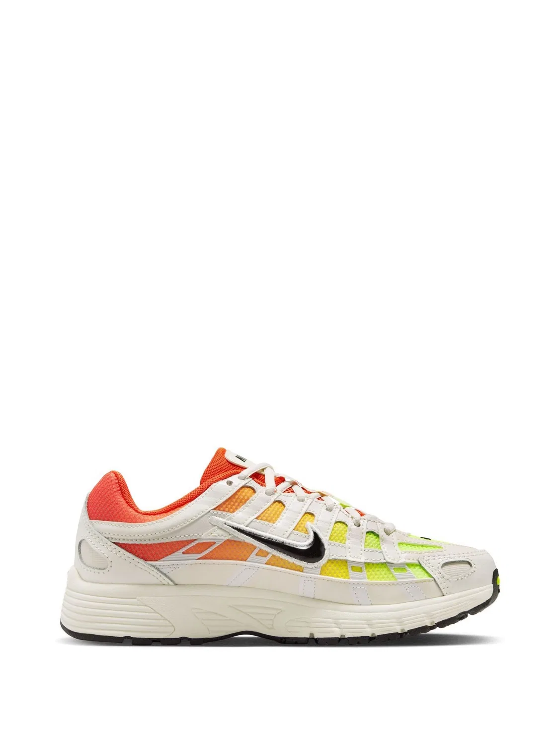 Кроссовки Nike P-6000, бело-желто-оранжевые — фото 3