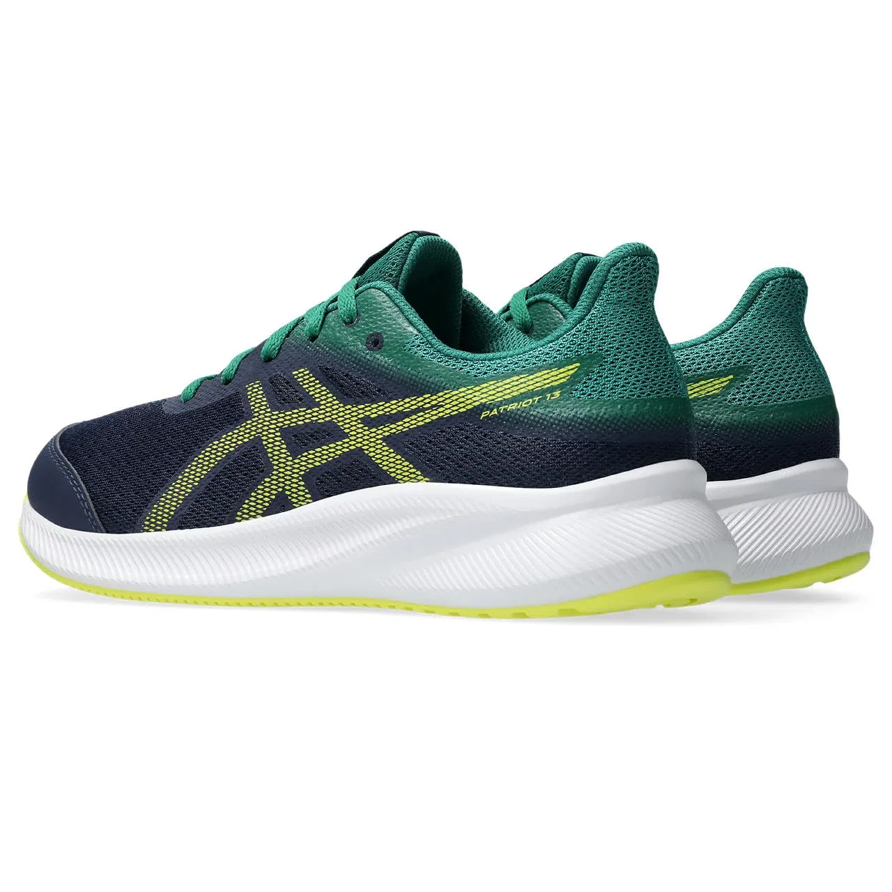 Детские кроссовки для мальчиков с амортизацией Patriot 13 Gs ASICS, Midnight Citron — фото 2