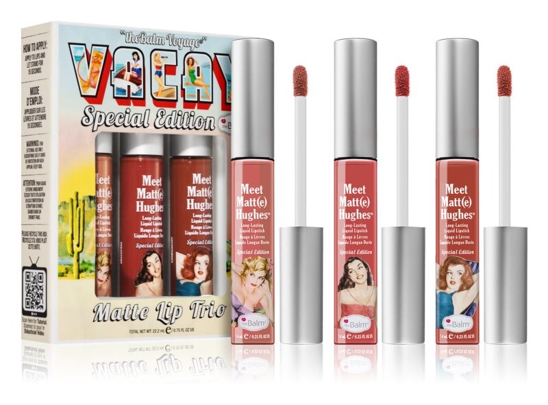 

Набор матирующих губ (3 шт.) theBalm Voyage Vacay Trio