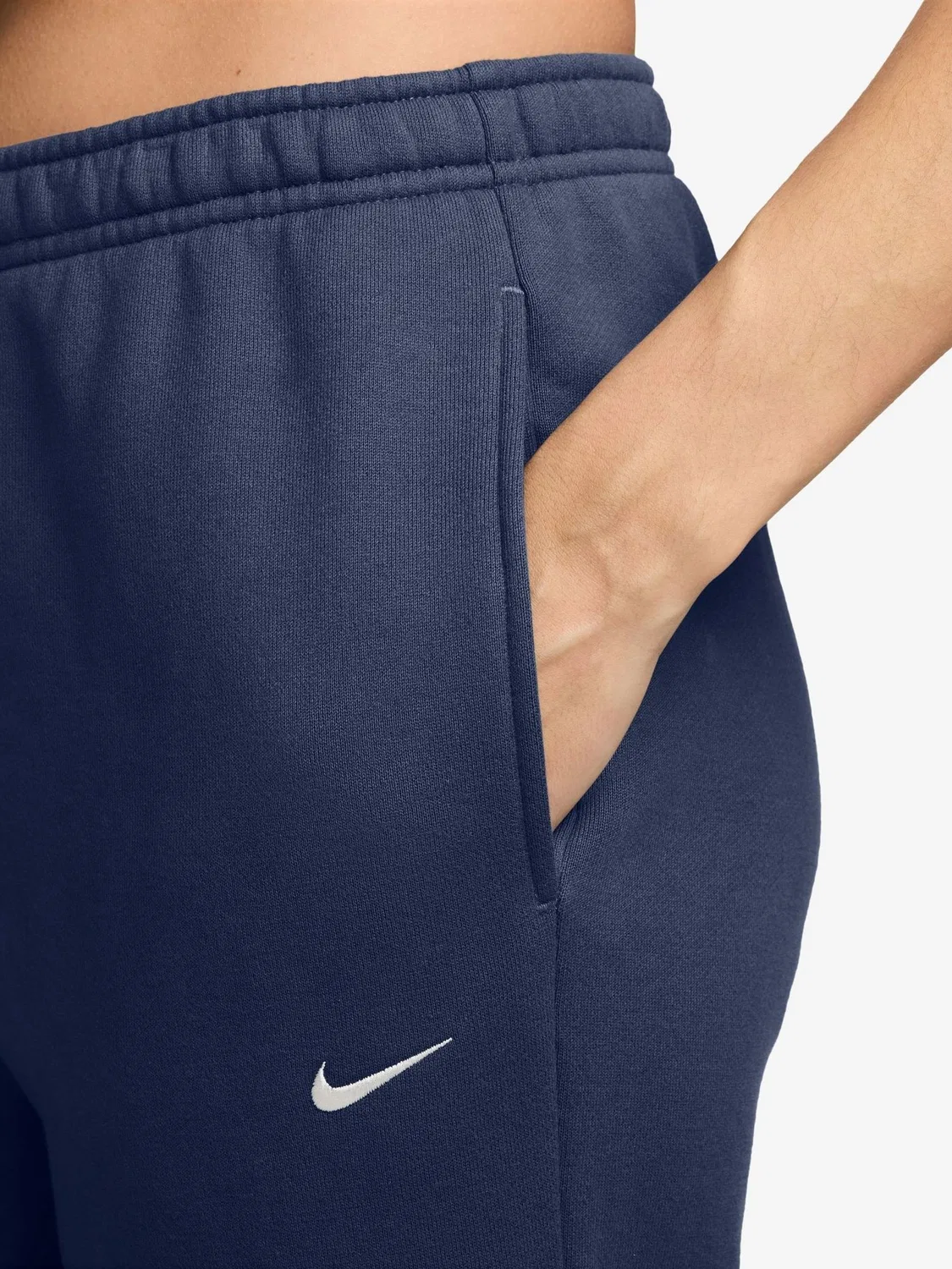 Джоггеры свободного кроя Nike Studio Fleece, темно-синий — фото 3