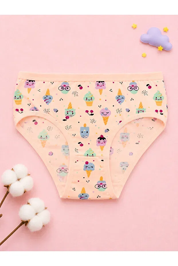 Детские трусы для девочек хлопковые 6 шт Meyzz, Patterned — фото 2