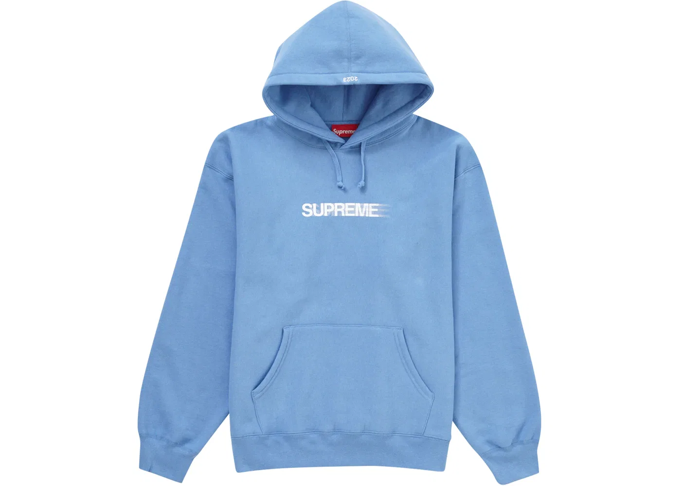 Мужской худи с принтом Motion Logo Supreme, Light Blue