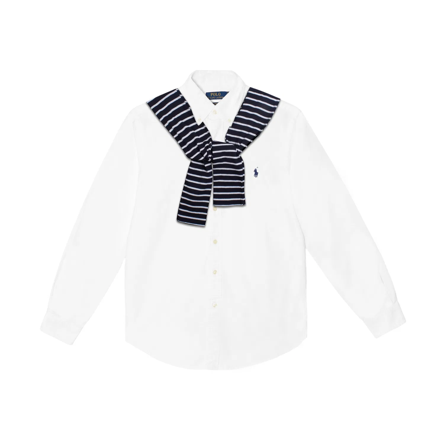 Мужская рубашка с воротником и длинным рукавом Polo Ralph Lauren