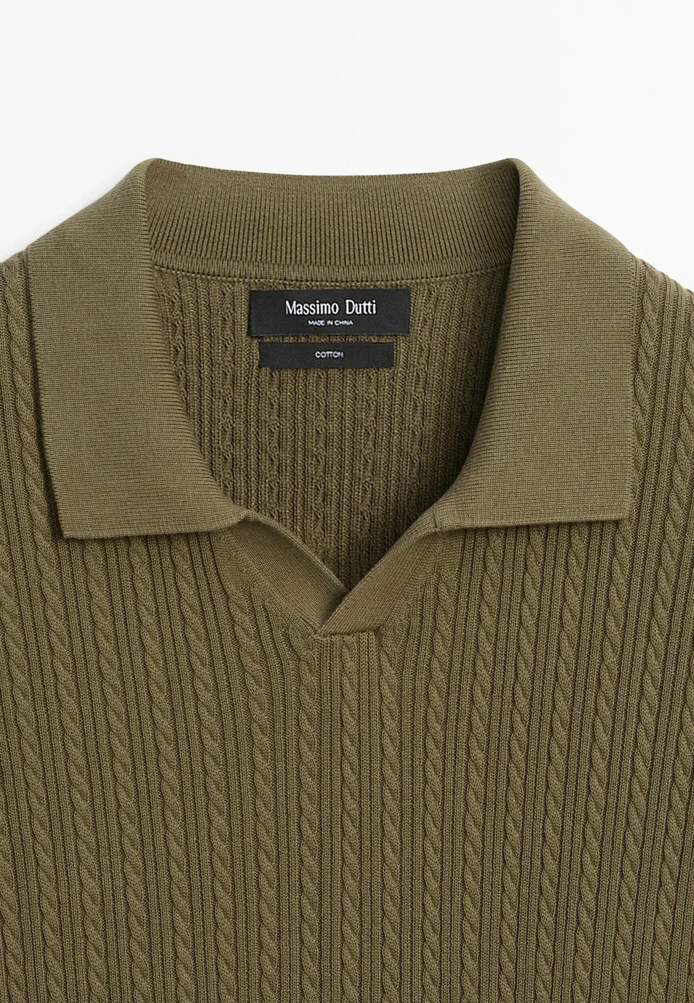 Рубашка поло Massimo Dutti, Green — фото 3