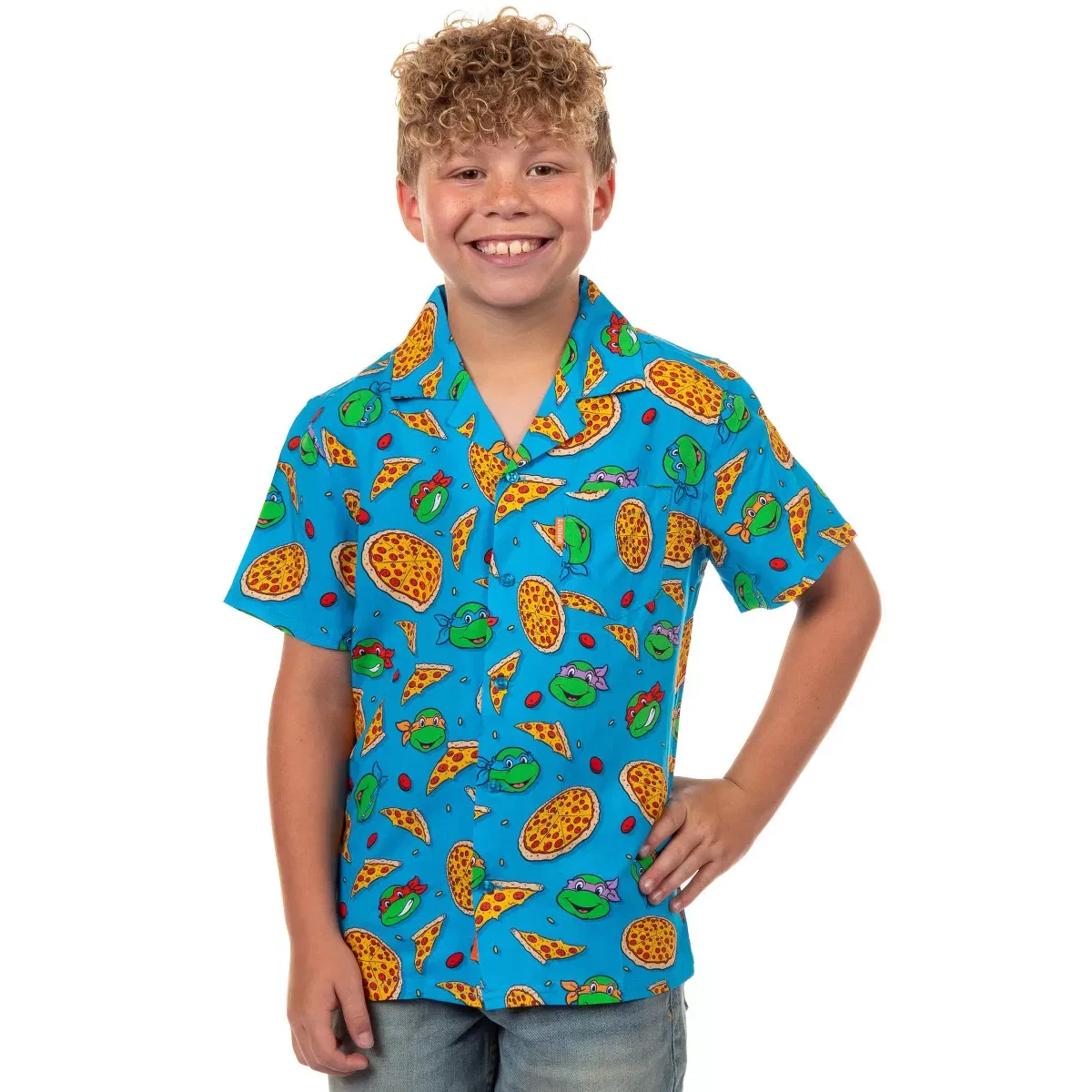 Детская рубашка для мальчиков с принтом Teenage Mutant Ninja Turtles OppoSuits, Blue