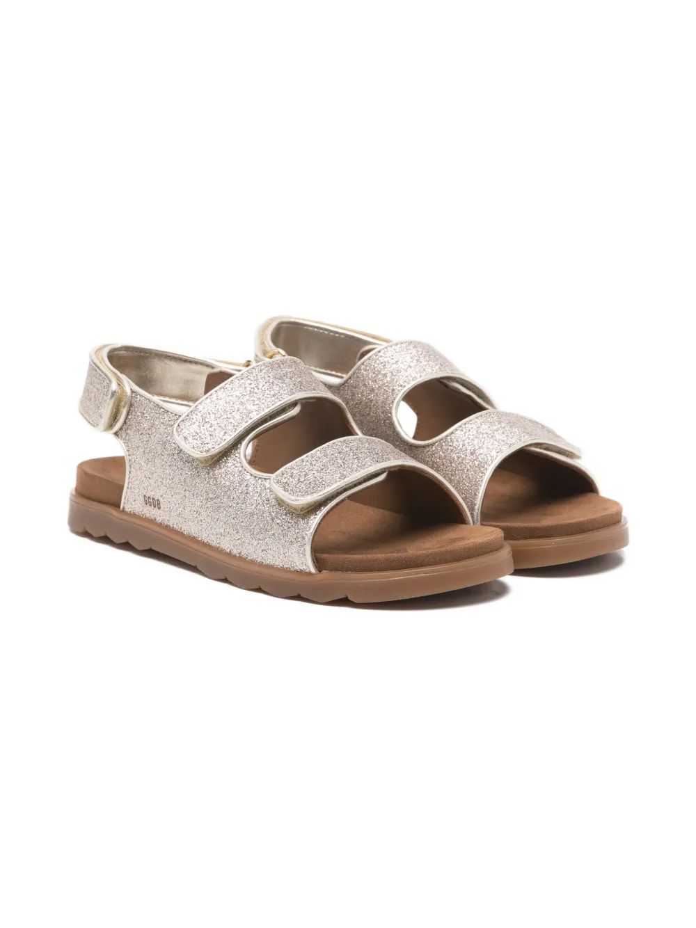 Сандалии noa с блестящими ремешками Golden Goose Kids, золотистый