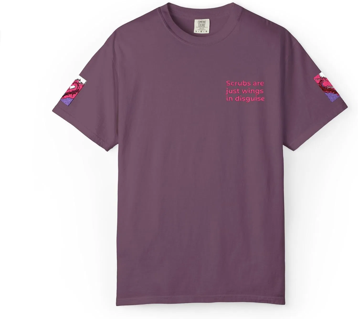 Футболка с принтом Comfort Colors, Berry
