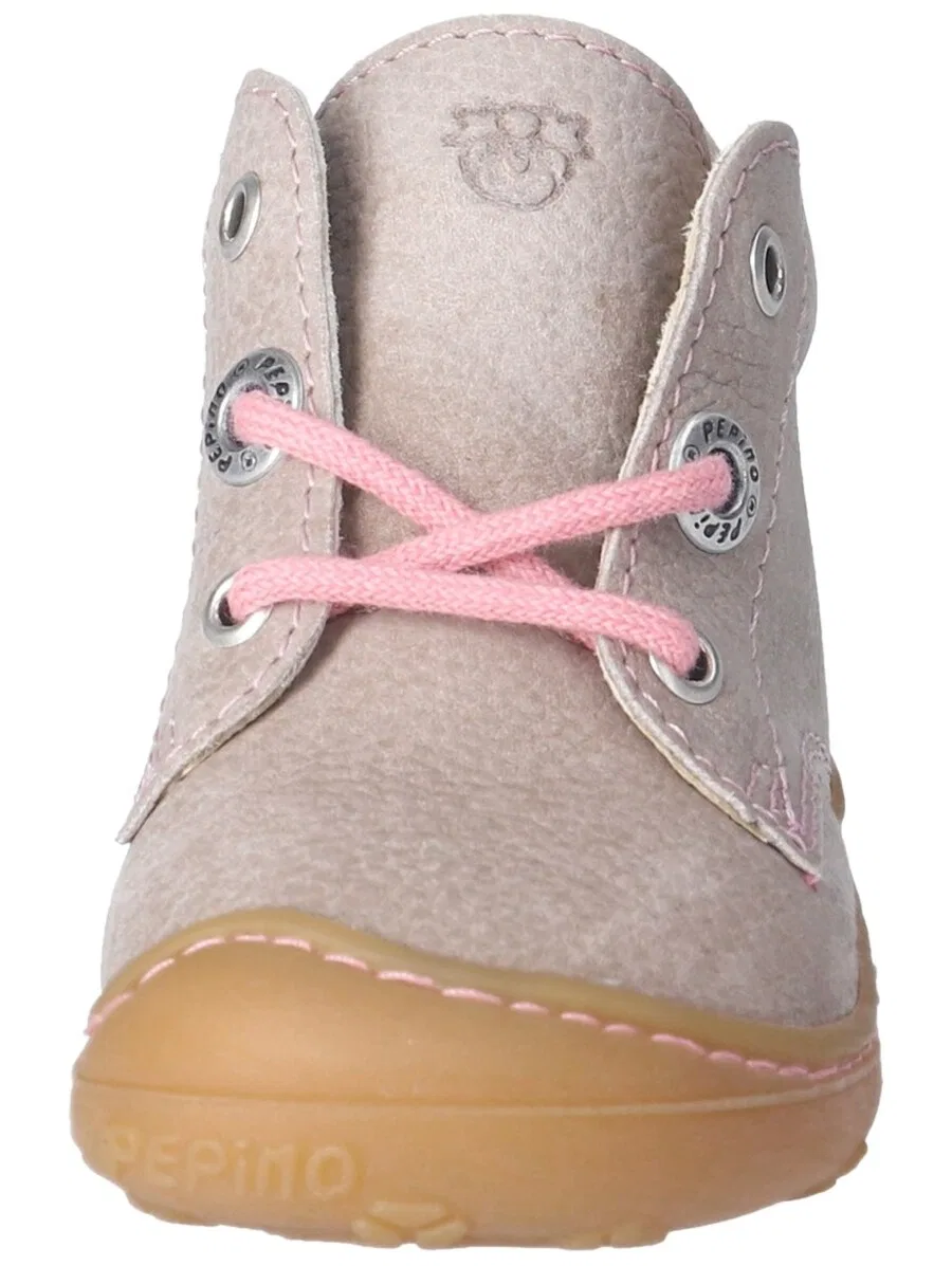 Детские кроссовки Pepino First-Step Shoes 'Cory' в розовом цвете — фото 3