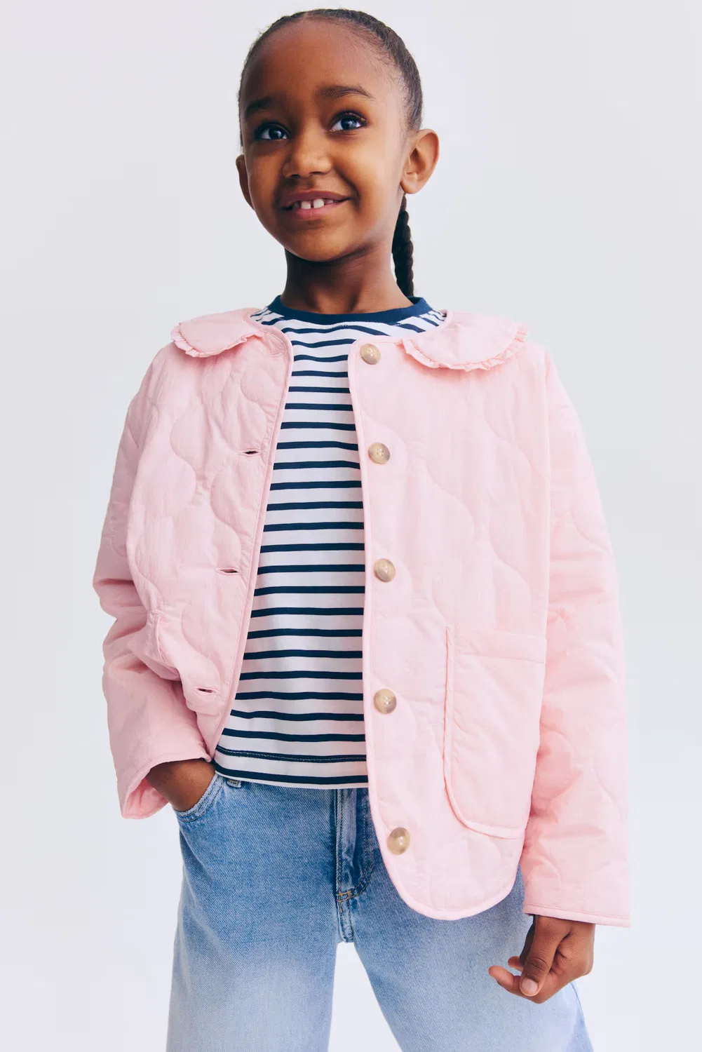 Стеганая куртка H&M, Hellrosa