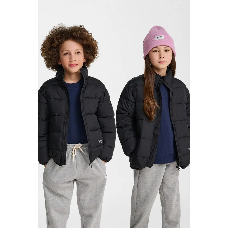 Пуховик легкий с высоким воротником Hummel Lightweight Puffer, Черный