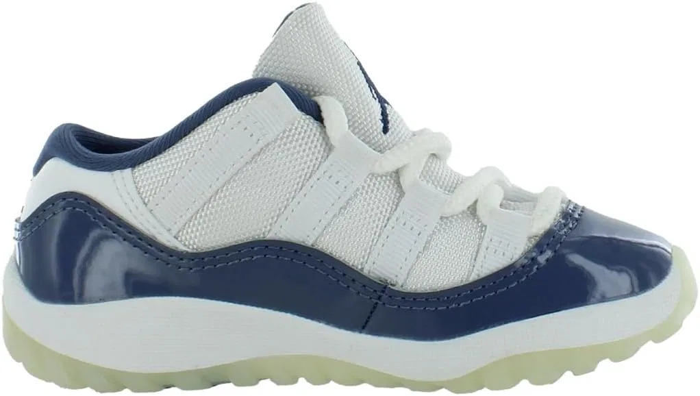 Детские кроссовки для мальчиков Air Jordan 11 Retro Low Nike, White/Midnight Navy-White — фото 2