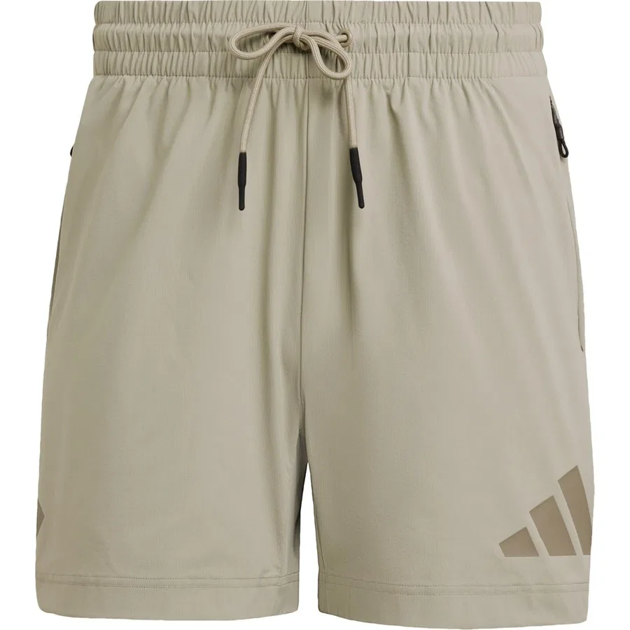 Спортивные шорты с боковыми карманами adidas Z.N.E. Woven Shorts, Бежевый — фото 3
