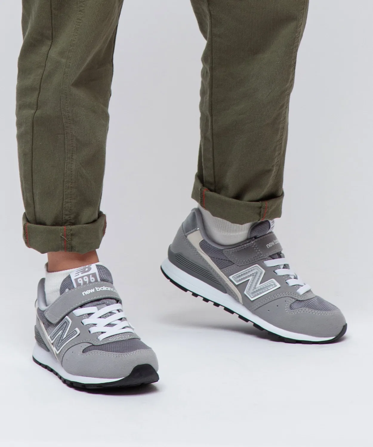 Детские кроссовки с липучкой 996 New Balance, Grey