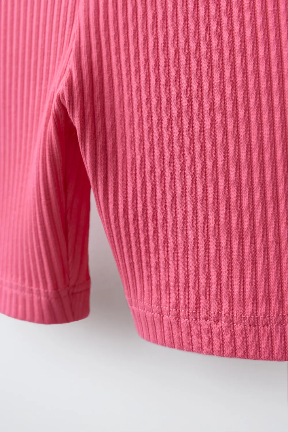 Велолеггинсы в рубчик с тисненым текстом ZARA, Coral — фото 4