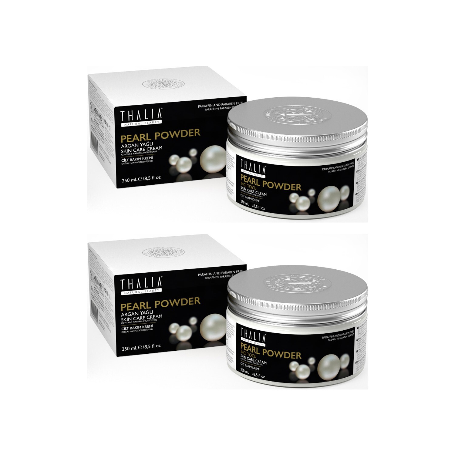 

Крем для ухода за кожей Thalia Pearl Powder с пудрой, 2 тюбика по 250 мл