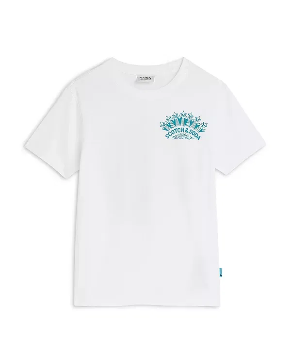 Детская футболка для мальчиков с принтом Scotch & Soda, Bright White
