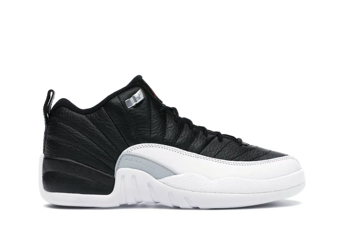 Детские кроссовки Lifestyle Jordan 12 Retro Low Jordan, Black/Varsity Red-White-Metallic Silver