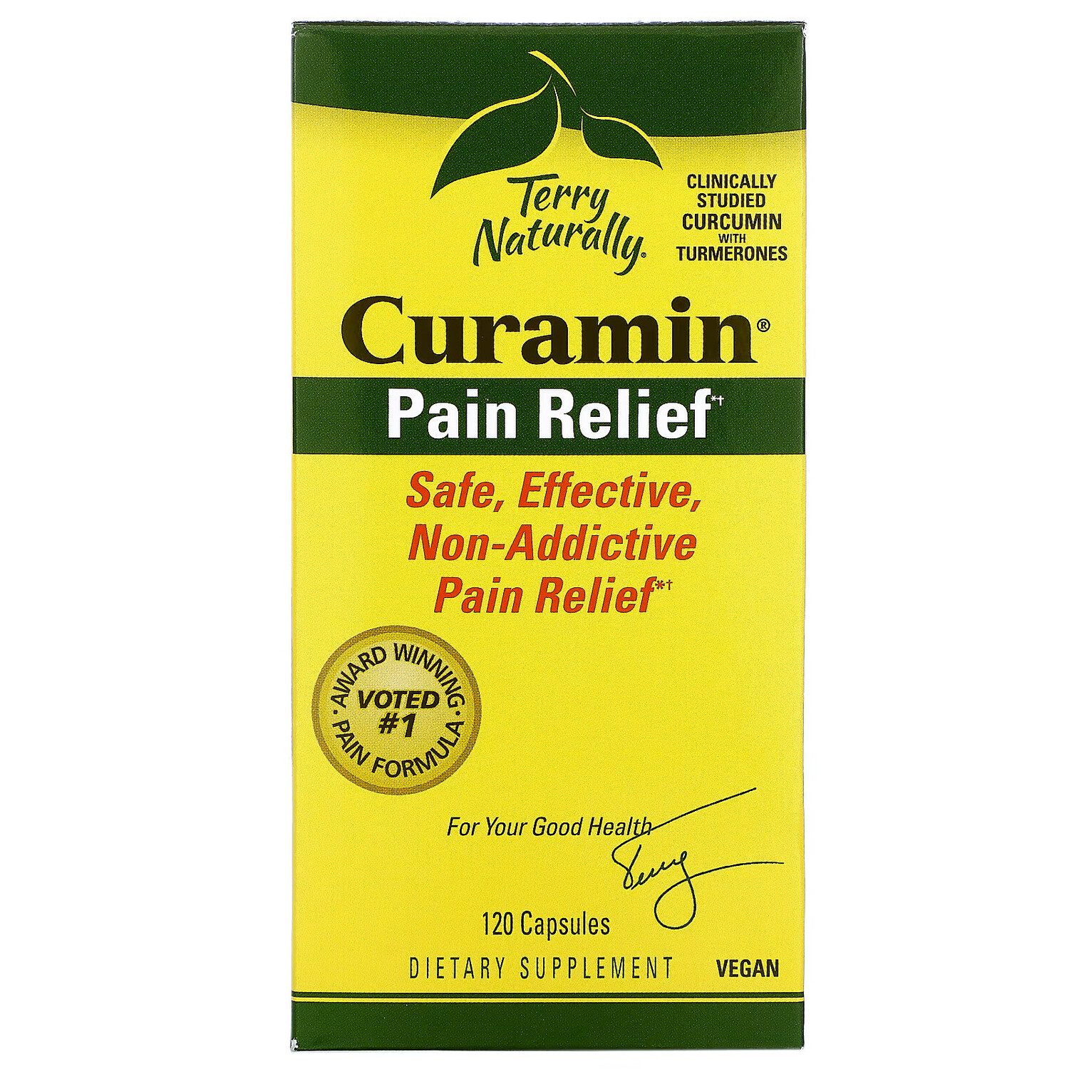 

Terry Naturally, Curamin, обезболивающее, 120 капсул