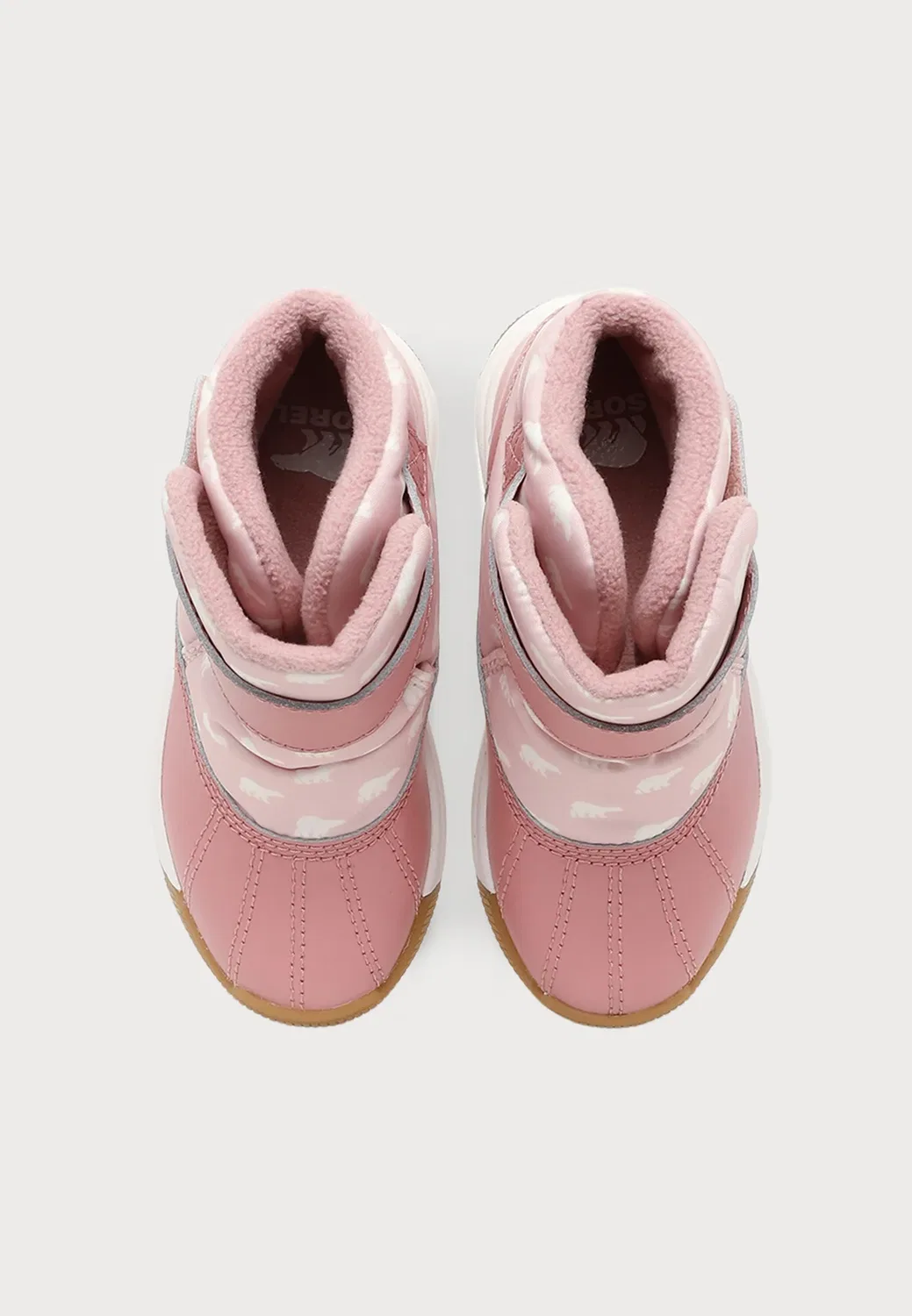 Зимние ботинки Whitney iii strap mid wp unisex Sorel, Pink Salt/Eraser Pink — фото 4