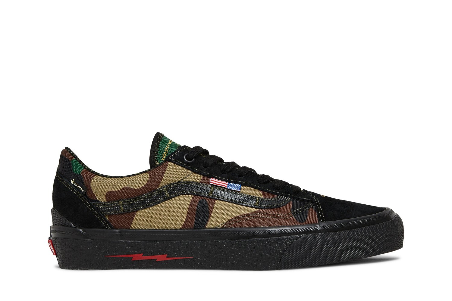 Кроссовки DEFCON x Old Skool GTX Vans, зеленый