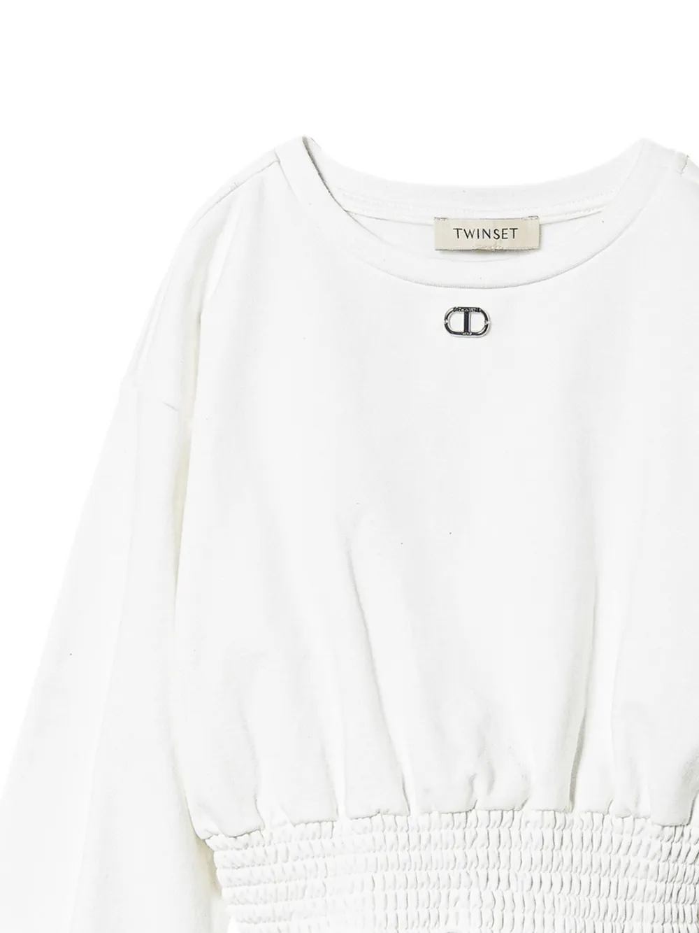 Толстовка с круглым вырезом TWINSET Kids, белый — фото 2