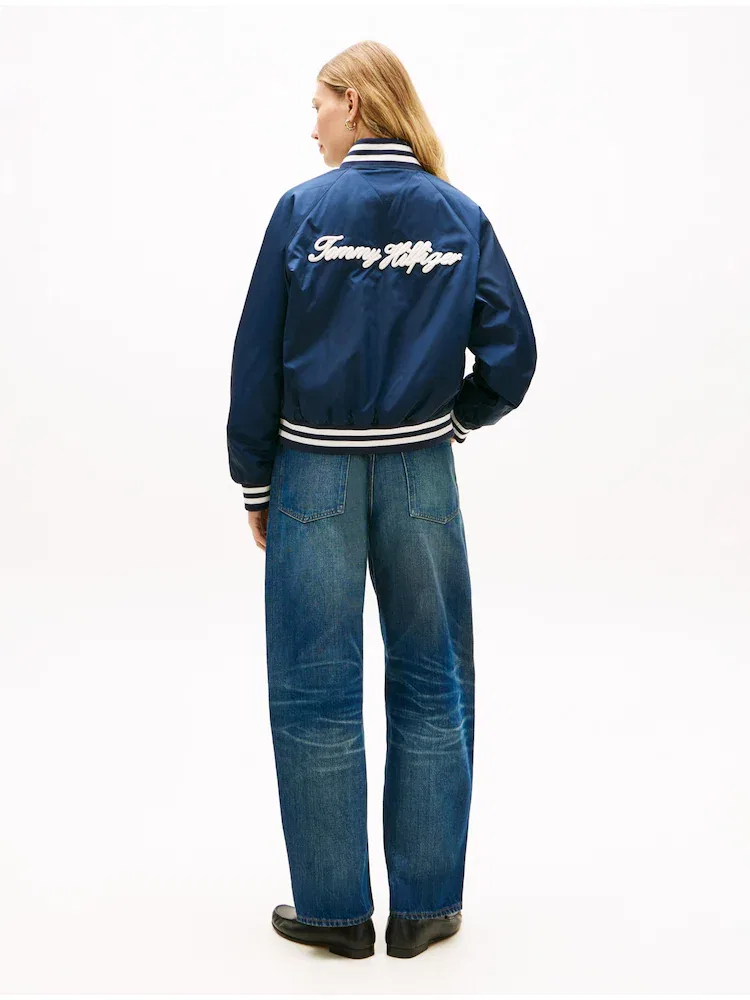 Куртка бомбер Signature Varsity TOMMY HILFIGER, Navy — фото 3