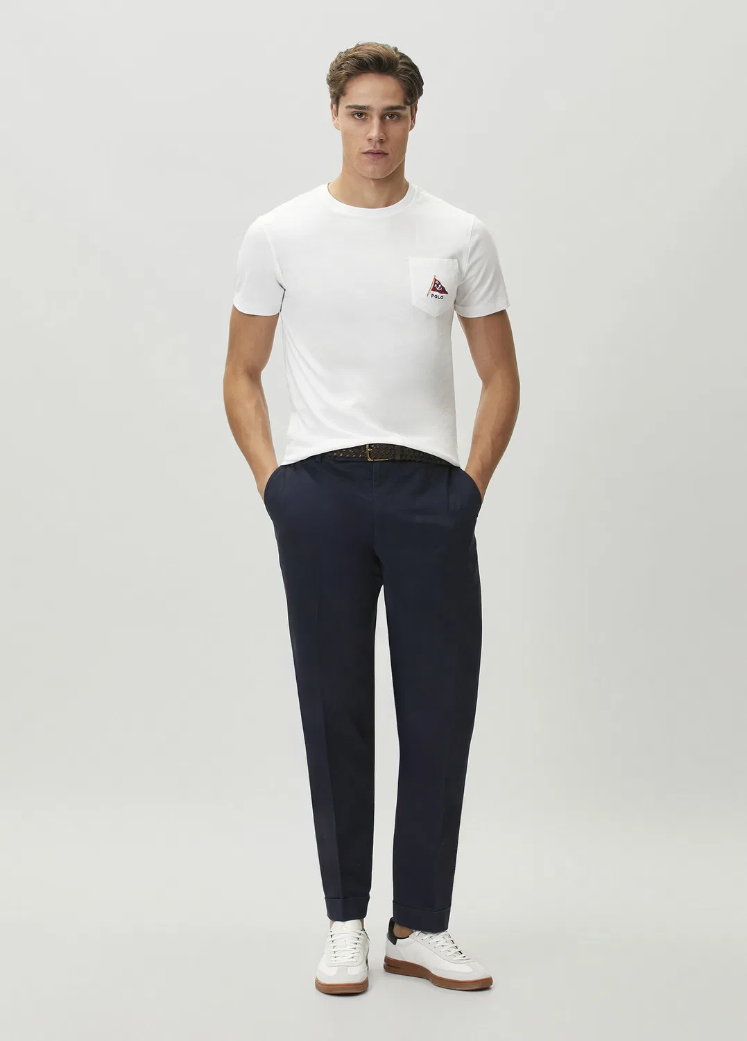Футболка Regular Fit Polo Ralph Lauren, white — фото 2