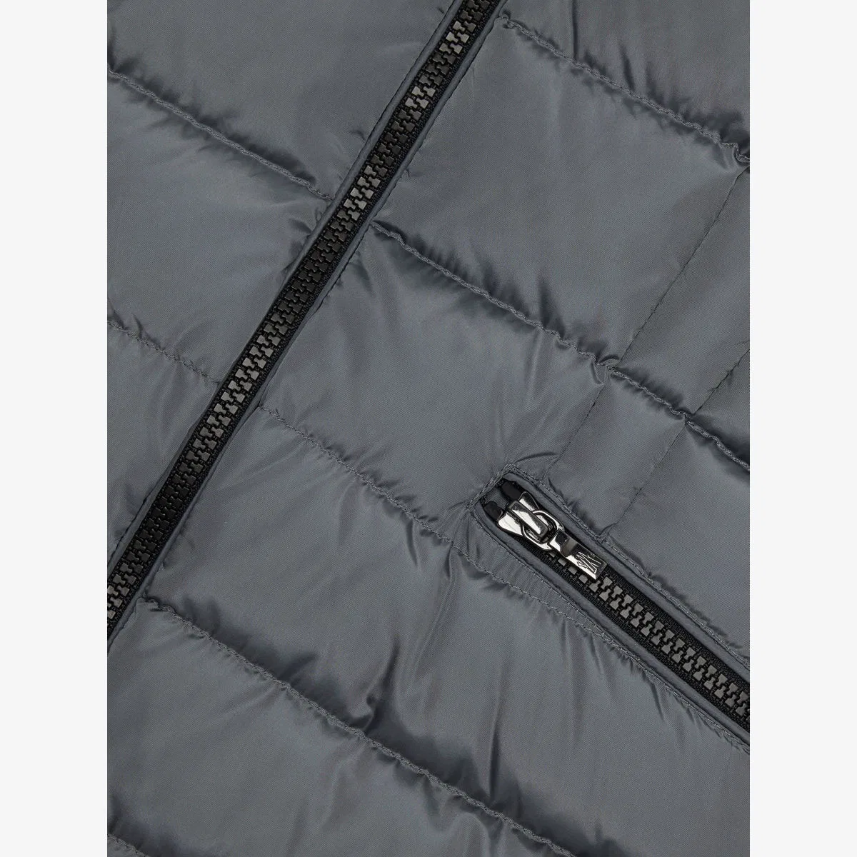Длинная пуховая куртка Charpal с капюшоном Moncler, темно-серый — фото 2