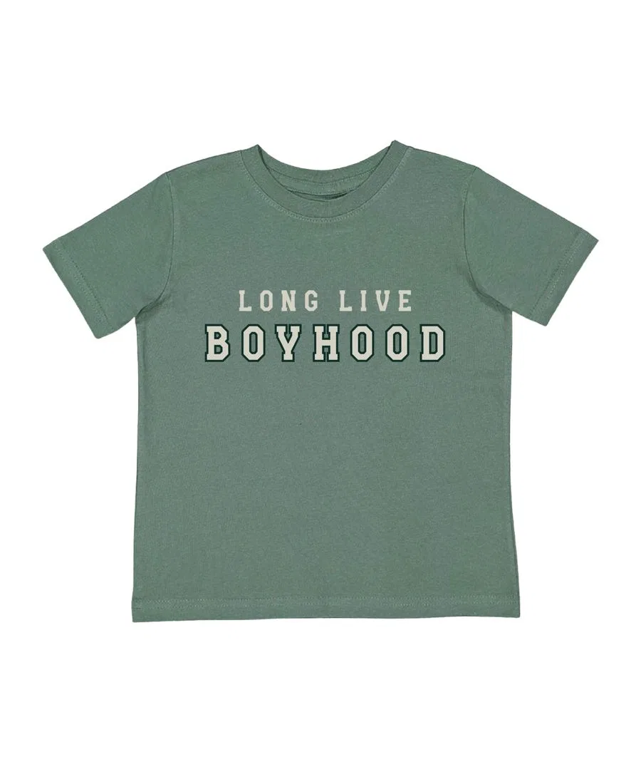 Футболка с коротким рукавом и принтом Long Live Boyhood Sweet Wink, Green